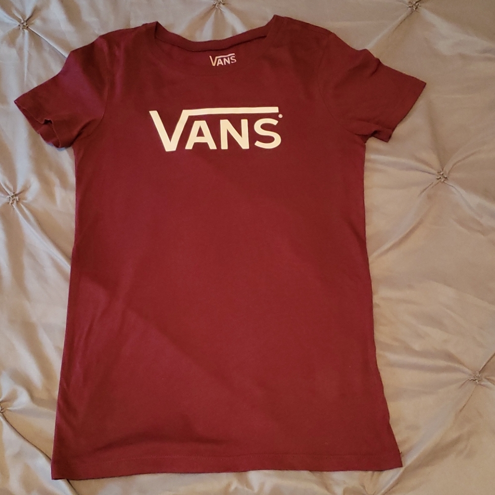 🔴 2 for $10  Vans Maroon Short Sleeve Tee Shirt